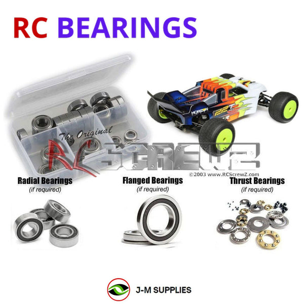 J-M SUPPLIES RC Parts Store - RCScrewZ Rubber Shielded Bearing Kit los101r for Team Losi Racing 22T 4.0 Race Kit 1/10 Electric 2WD Stadium Truck (TLR03015) | PRO