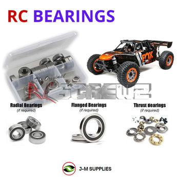 J-M SUPPLIES RC Parts Store - RCScrewZ Rubber Shielded Bearing Kit los118r for Losi DBXL-E 2.0 RTR Brushless 1/5 Electric 4WD Desert Buggy (LOS05020) | RCX