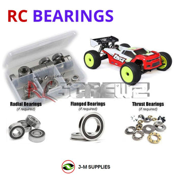 J-M SUPPLIES RC Parts Store - RCScrewZ Rubber Shielded Bearing Kit los145r for Losi 8IGHT-XTE 4S RTR Brushless Race Truggy 1/8 Electric 4WD Off-Road Truggy (LOS04020) | UPG