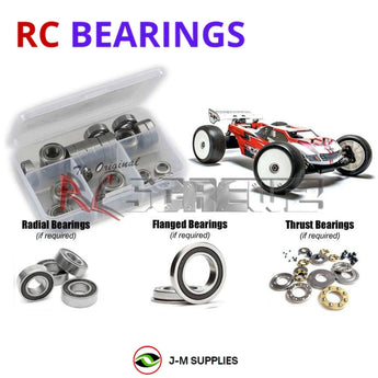 J-M SUPPLIES - RCScrewZ Rubber Shielded Bearing Kit mug027r for Mugen Seiki MBX-7T 1/8 Nitro Truggy (#E2013) | SET - 