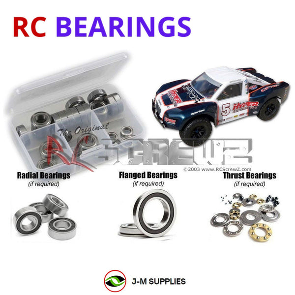 J-M SUPPLIES RC Parts Store - RCScrewZ Rubber Shielded Bearing Kit ofn057r for Ofna Hyper 10 SC #14615 RC Car | SET