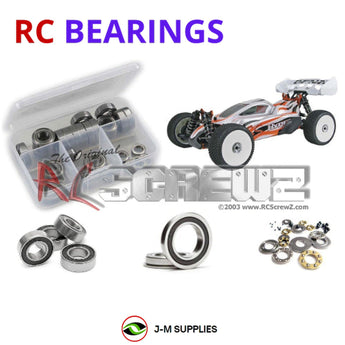 J-M SUPPLIES RC Parts Store - RCScrewZ Rubber Shielded Bearing Kit ofn068r for Ofna Hyper SSe 1/8th #14360/61 RC Car | SET