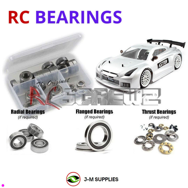 J-M SUPPLIES RC Parts Store - RCScrewZ Rubber Shielded Bearing Kit ofn088r for Ofna/Hobao GTP GP 1/8 Nitro Onroad Racing Car | SET