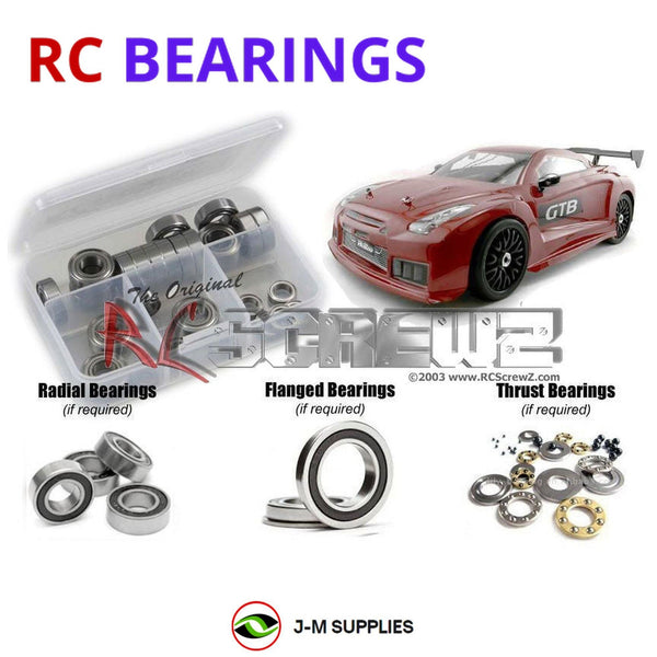 J-M SUPPLIES RC Parts Store - RCScrewZ Rubber Shielded Bearing Kit ofn089r for Ofna/Hobao GTB-e 1/8th Onroad RC Car | PRO