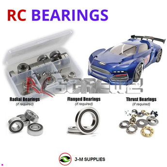 J-M SUPPLIES RC Parts Store - RCScrewZ Rubber Shielded Bearing Kit ofn090r for Ofna/HoBao VTE 1/8 Electric GT On-Road | PRO