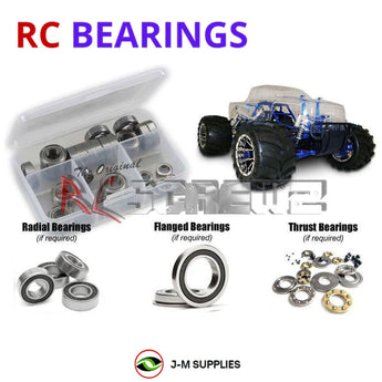 J-M SUPPLIES RC Parts Store - RCScrewZ Rubber Shielded Bearing Kit rcr001r for Redcat Racing Rampage MT 1/5 Gas 4WD Monster Truck | SET