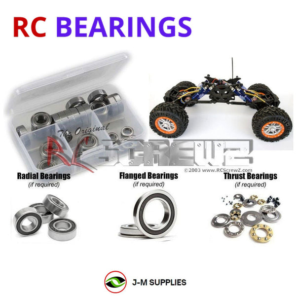 J-M SUPPLIES RC Parts Store - RCScrewZ Rubber Shielded Bearing Kit rcr005r for Redcat Racing Rockslide Super Crawler 1/8 Electric 4WD 4WS Rock Crawler (5618) | SET