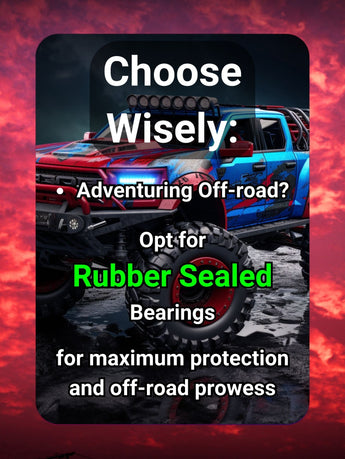 J-M SUPPLIES - RCScrewZ Rubber Shielded Bearing Kit rcr011r for RedCat Vortex 1/10 Short Course Desert Truck | RCX - 