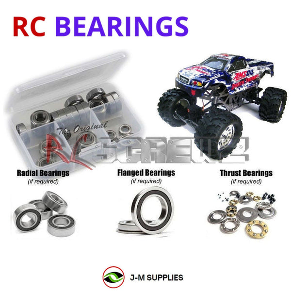 J-M SUPPLIES RC Parts Store - RCScrewZ Rubber Shielded Bearing Kit rcr015r for Redcat Racing Ground Pounder Crawler | SET