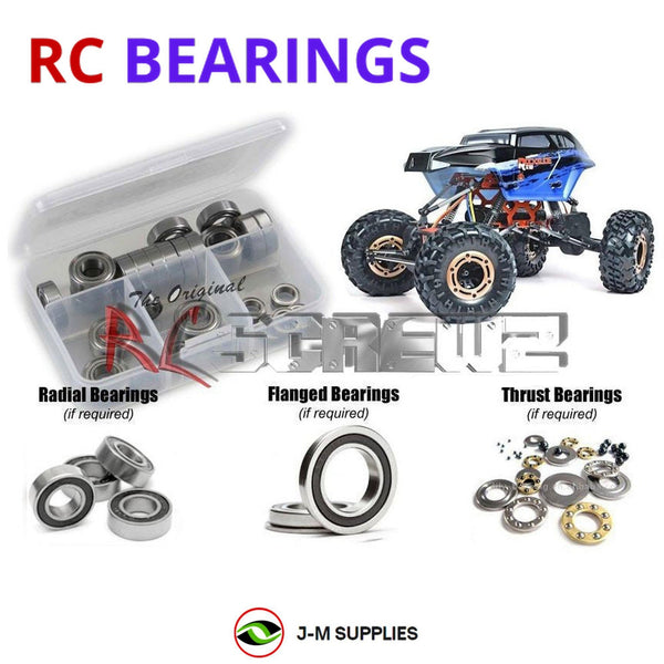 J-M SUPPLIES RC Parts Store - RCScrewZ Rubber Shielded Bearing Kit rcr050r for RedCat Racing Rockslide RS10 Crawlr RC Car | UPG