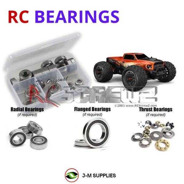 J-M SUPPLIES RC Parts Store - RCScrewZ Rubber Shielded Bearing Kit rcr062r for RedCat TR-MT10e RC Car | UPG