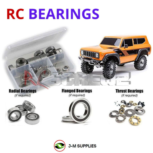 J-M SUPPLIES RC Parts Store - RCScrewZ Rubber Shielded Bearing Kit rcr067r for Redcat Racing Gen8 Scout II / Gen8 V2 International Scout II 1/10 Electric Brushed 4WD Scale Rock Crawler Trail Truck (RER11291) | SET