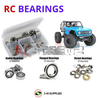 J-M SUPPLIES RC Parts Store - RCScrewZ Rubber Shielded Bearing Kit rer069r for Redcat Racing Wendigo 1/10 Electric Brushless 4WD Rock Racer Crawler Rock Racer (RER12890) | SET