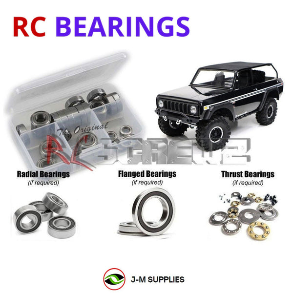 J-M SUPPLIES RC Parts Store - RCScrewZ Rubber Shielded Bearing Kit rer071r for Redcat Racing Gen8 International Scout II AXE Edition 1/10 Electric Brushless 4WD Scale Rock Crawler Trail Truck (RER12113) | SET