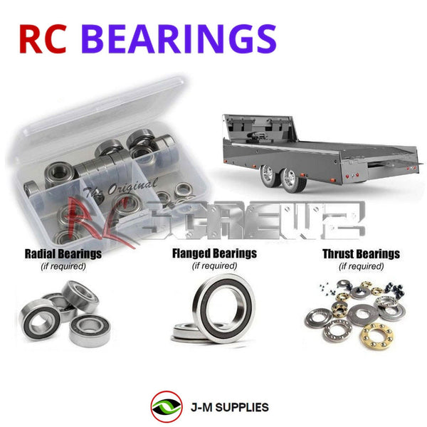 J-M SUPPLIES RC Parts Store - RCScrewZ Rubber Shielded Bearing Kit rer081r for Redcat Racing Custom Trailer 1/10 Accessory Trailer Towable Trailer Car Hauler Trailer (RER21925, 21925) | SET