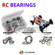 Representative image of an RCScrewZ rubber-sealed bearing kit for Serpent Cobra-B TE 1/8th SER600007; exact bearing sizes and quantities vary by RC model.
