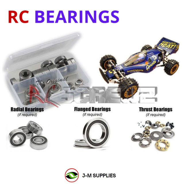 RCScrewZ Rubber Shielded Bearing Kit tam013r for Tamiya Avante 1/10 Electric 4WD Off-Road Racing Buggy (#58072) | SET