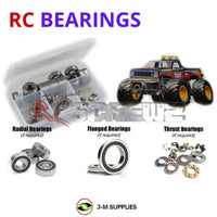 Representative image of an RCScrewZ rubber-sealed bearing kit for Tamiya Blackfoot F-150 1/10 Electric 2WD Truck (58058); exact bearing sizes and quantities vary by RC model.