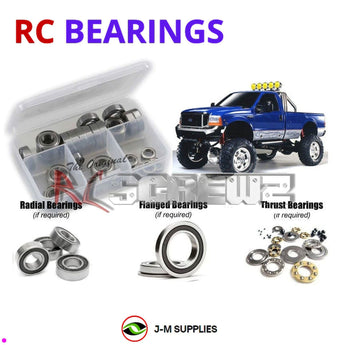 J-M SUPPLIES RC Parts Store - RCScrewZ Rubber Shielded Bearing Kit tam065r for Tamiya F-350 High-Lift 1/10 Truck (#57059) | UPG