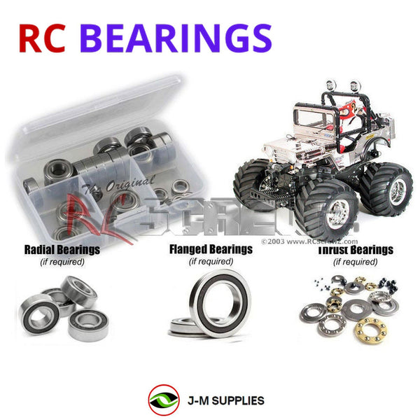 J-M SUPPLIES RC Parts Store - RCScrewZ Rubber Shielded Bearing Kit tam082r for Tamiya Wild Willy 2 #58242 RC Car | SET
