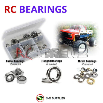 J-M SUPPLIES RC Parts Store - RCScrewZ Rubber Shielded Bearing Kit tam083r for Tamiya Nissan King Cab 1/10 Electric 2WD Off-Road Pickup Truck (#58081) | SET