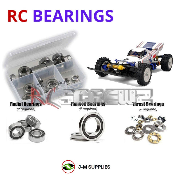 J-M SUPPLIES RC Parts Store - RCScrewZ Rubber Shielded Bearing Kit tam091r for Tamiya Boomerang #58055 RC Car | UPG