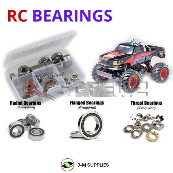 J-M SUPPLIES RC Parts Store - RCScrewZ Rubber Shielded Bearing Kit tam102r for Tamiya King Blackfoot 1/10 Electric 2WD Monster Truck (#58192) | SET