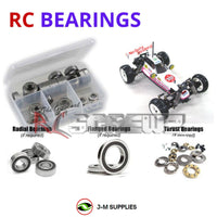 Representative image of an RCScrewZ rubber-sealed bearing kit for Tamiya TamTech The Frog GB-01 1/14 2WD Buggy (56701); exact bearing sizes and quantities vary by RC model.