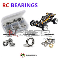 Representative image of an RCScrewZ rubber-sealed bearing kit for Tamiya TamTech The Hornet GB-01 1/14 2WD Buggy (56702); exact bearing sizes and quantities vary by RC model.