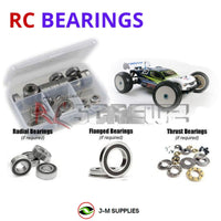 Representative image of an RCScrewZ rubber-sealed bearing kit for Tamiya TRF801Xt 1/8 Nitro 4WD Off-Road Truggy (49497); exact bearing sizes and quantities vary by RC model.