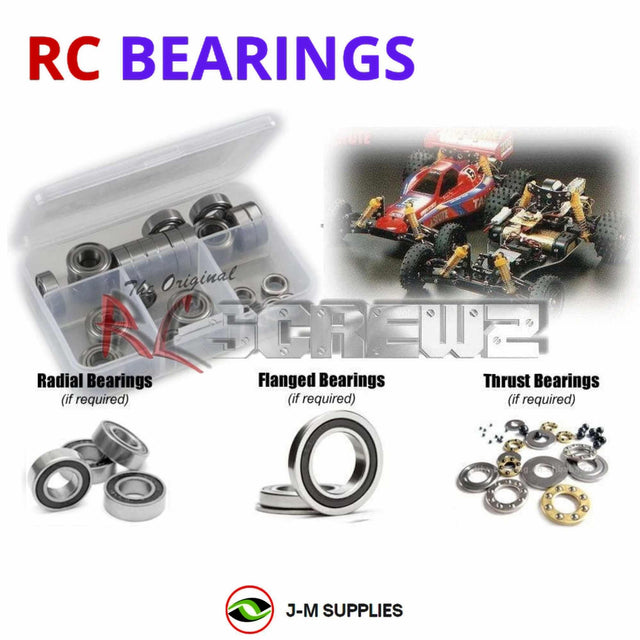 RCScrewZ Rubber Shielded Bearing Kit tam128r for Tamiya Astute 1/10 Electric 2WD Off-Road Racing Buggy (#58080) | SET