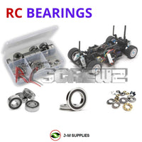 Representative image of an RCScrewZ rubber-sealed bearing kit for Tamiya M-05 Pro M-Chassis 1/10 Electric FWD Car (58443); exact bearing sizes and quantities vary by RC model.