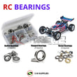 Representative image of an RCScrewZ rubber-sealed bearing kit for Tamiya TRF502X 1/10 Electric 4WD Buggy (42183); exact bearing sizes and quantities vary by RC model.