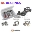 Representative image of an RCScrewZ rubber-sealed bearing kit for Tamiya F104 Pro II/F104-X1 1/10 2WD Formula (58652, 84203); exact bearing sizes and quantities vary by RC model.