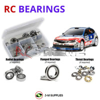 Representative image of an RCScrewZ rubber-sealed bearing kit for Tamiya XV-01 Pro 1/10 Electric 4WD Rally Car (58526); exact bearing sizes and quantities vary by RC model.
