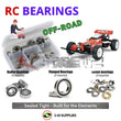 J-M SUPPLIES RC Parts Store - RCScrewZ Rubber Shielded Bearing Kit tam156r for Tamiya Hotshot Re-Release 1/10 Electric 4WD Off-Road Racing Buggy (#58391) | UPG