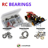 Representative image of an RCScrewZ rubber-sealed bearing kit for Tamiya Falcon 1/10 Electric 2WD Off-Road Buggy (58056); exact bearing sizes and quantities vary by RC model.