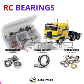 J-M SUPPLIES - RCScrewZ Rubber Shielded Bearing Kit tam162r for Tamiya Globe Liner 1/14 Truck 56304 RC | UPG - tam162r