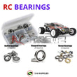 J-M SUPPLIES RC Parts Store - RCScrewZ Rubber Shielded Bearing Kit tam176r for Tamiya Aqroshot DT-03T 1/10 Electric 2WD Off-Road Truck (#58610) | UPG