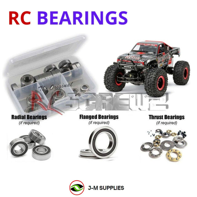 RCScrewZ Rubber Shielded Bearing Kit tam184r for Tamiya Rock Socker CR-01 1/10 Electric 4WD Rock Crawler Truck (#58592) | SET