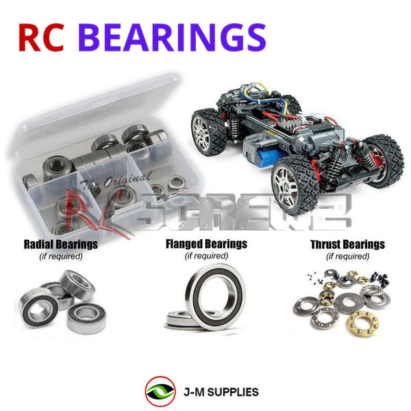 Representative image of an RCScrewZ rubber-sealed bearing kit for Tamiya MF-01X 1/10 Electric 4WD Chassis (58629); exact bearing sizes and quantities vary by RC model.