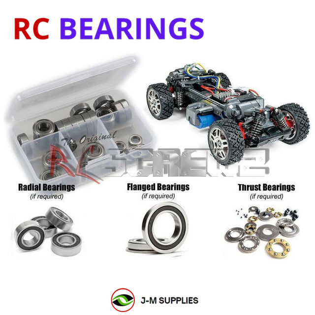 RCScrewZ Rubber Shielded Bearing Kit tam201r for Tamiya MF-01X Series 1/10 Electric 4WD Rally/Off-Road RC Cars (Multi-OEM Compatible) | SET