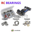 Representative image of an RCScrewZ rubber-sealed bearing kit for Tamiya TT-02 Type-S 1/10 Electric 4WD Touring Car (58600); exact bearing sizes and quantities vary by RC model.