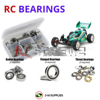 Representative image of an RCScrewZ rubber-sealed bearing kit for Tamiya Top-Force 2017 1/10 Electric 4WD Buggy (47350); exact bearing sizes and quantities vary by RC model.