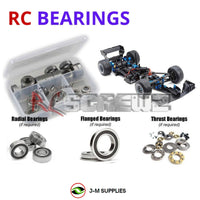 Representative image of an RCScrewZ rubber-sealed bearing kit for Tamiya TRF103 1/10 Electric 2WD Formula Car (42318); exact bearing sizes and quantities vary by RC model.