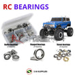 Representative image of an RCScrewZ rubber-sealed bearing kit for Tamiya Ford Bronco CR-01 1/10 Electric 4WD Crawler (58436); exact bearing sizes and quantities vary by RC model.