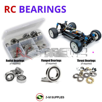 J-M SUPPLIES RC Parts Store - RCScrewZ Rubber Shielded Bearing Kit tam256r for Tamiya TT-02BR 1/10th #58717 RC Car | UPG