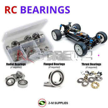 J-M SUPPLIES - RCScrewZ Rubber Shielded Bearing Kit tam256r for Tamiya TT-02BR 1/10th #58717 RC Car | PRO - tam256r