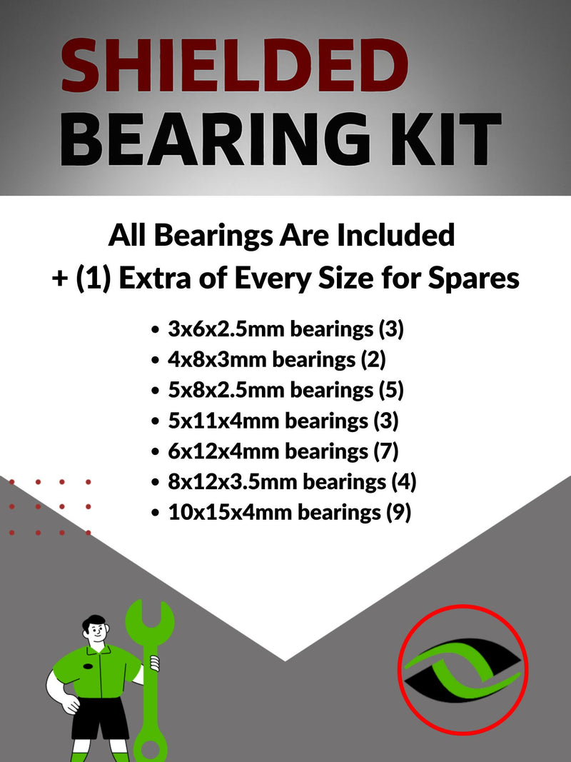 Upgrade Your RC Car with Rubber Shielded Bearings for Tamiya TG10-Mk.2 FZ | tam289r - High Performance Upgrade | Durable & Reliable - by J-M SUPPLIES