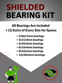 Upgrade Your RC Car with Rubber Shielded Bearings for Tekno EB48 1/8 4WD Buggy | tek001r - High Performance Upgrade | Durable & Reliable - by J-M SUPPLIES